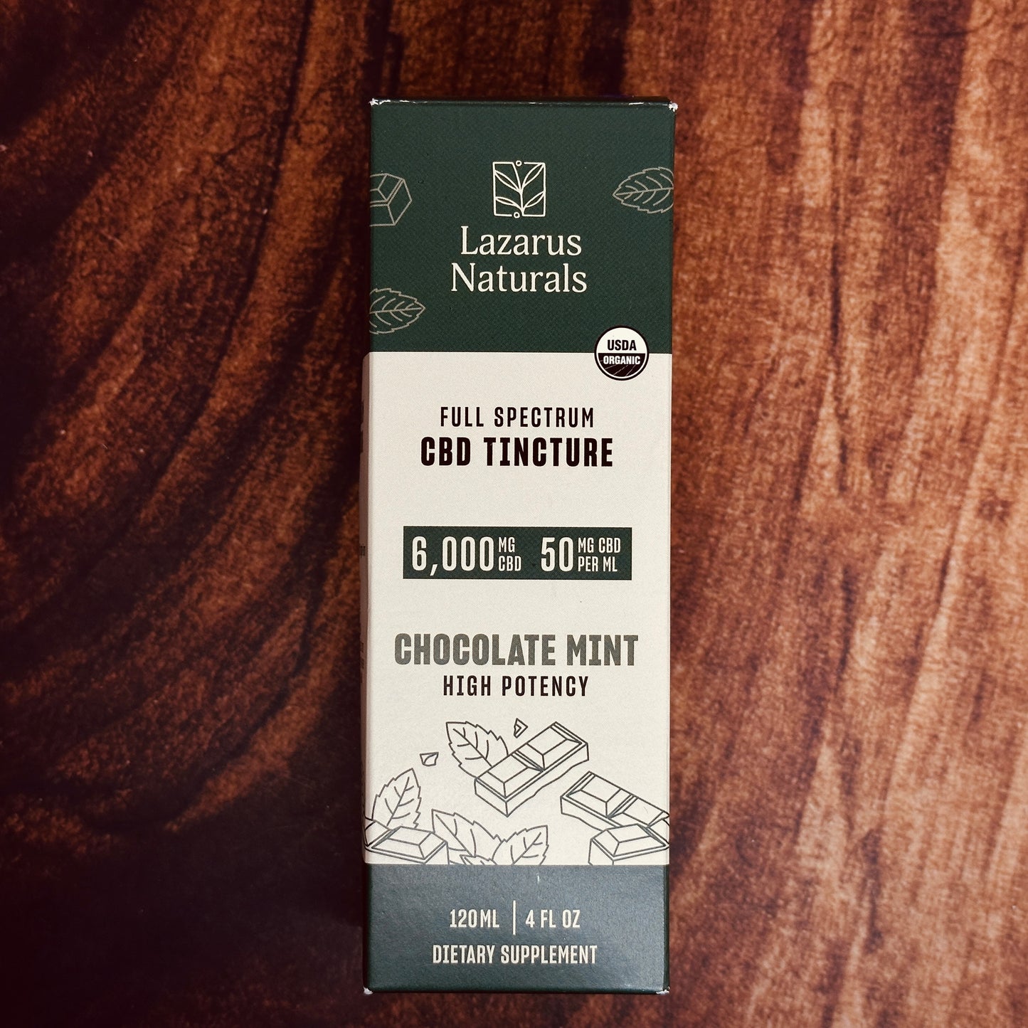 Lazarus Naturals Full Spectrum High Potency Chocolate Mint CBD Tincture