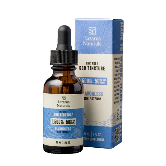 Lazarus Naturals THC Free High Potency Flavorless CBD Tincture