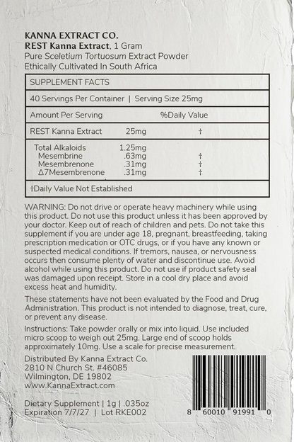 Rest Kanna Extract Powder