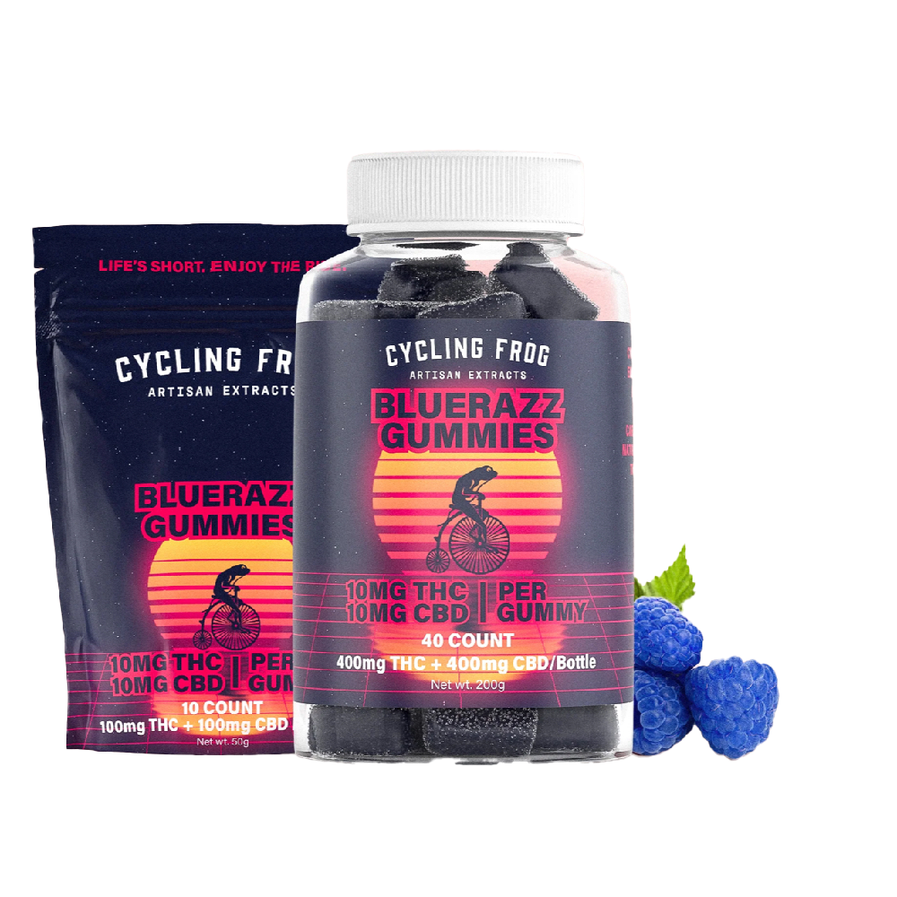 Cycling Frog Gummies Blue Razz